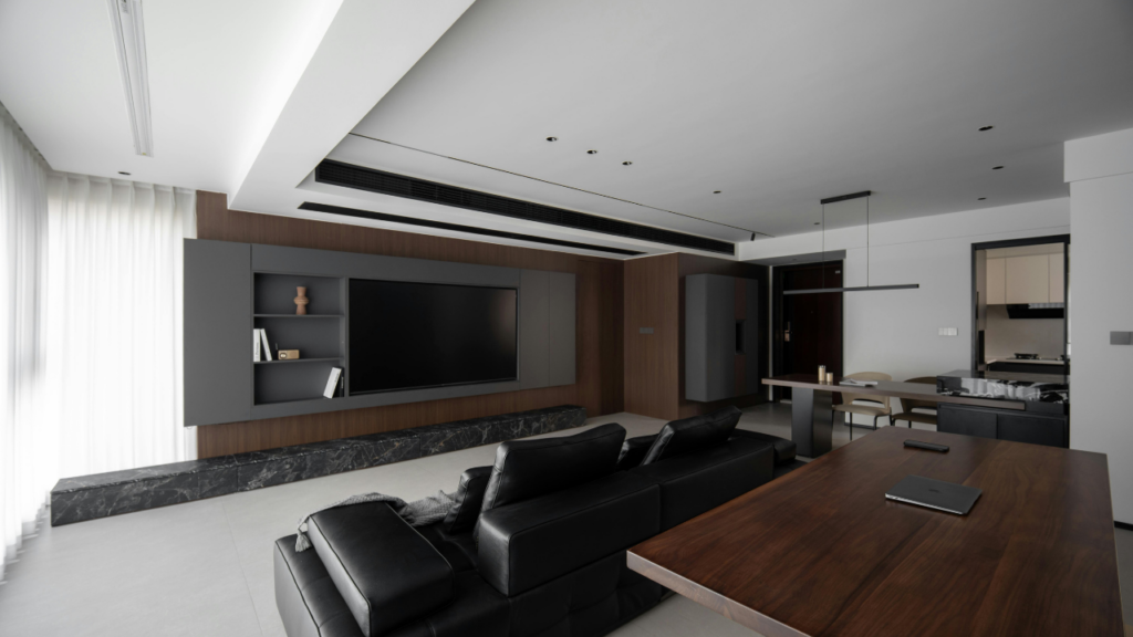 white beige interior design zoom virtual background